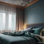 Home 13 마인드풀니스와 수면 질 향상 방법 - **Prompt:** A young adult, between 20 and 35 years old, lying awake in a dimly lit bedroom. The pers...